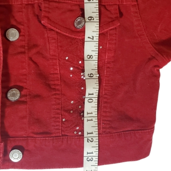 CLASH micro jacket Y2K dark red corduroy M - Picture 7 of 7